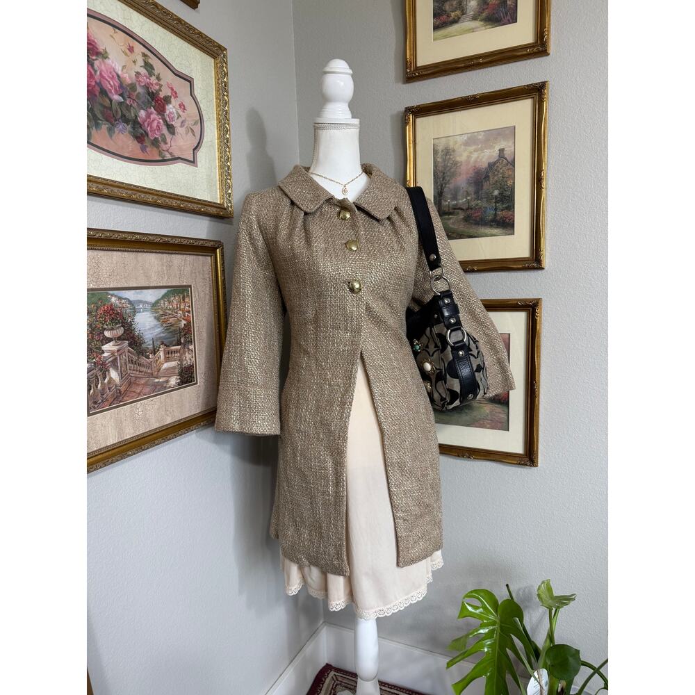Gold Tweed Apt. 9 Coat